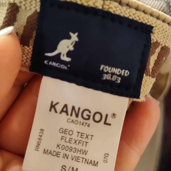 Kangol Hat Cap Flexfit Sz S/M Geo texture - Picture 5 of 5